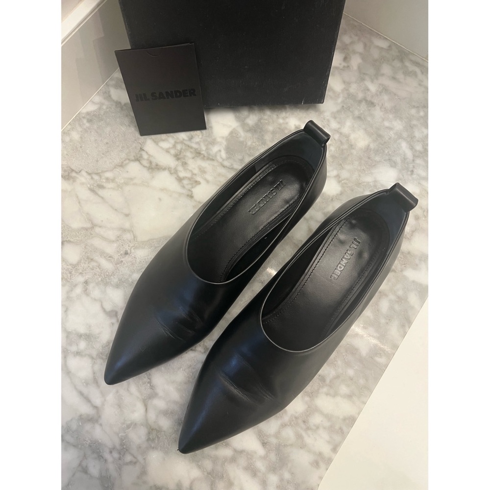 JIL SANDER | Pointed Slip On Flats